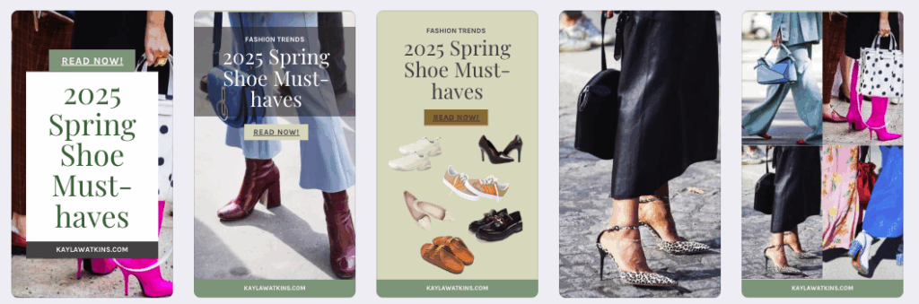 how to turn fashion blog posts into pins